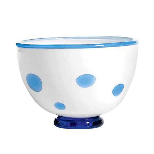 Bon Bon Bowl - White and Blue